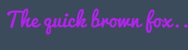 Image with Font Color B521EE and Background Color 3B4B5C
